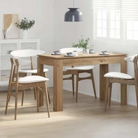 vidaXL Esstisch Artisan-Eiche 120x60x76 cm Holzwerkstoff