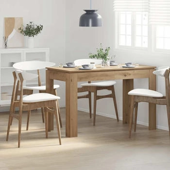 vidaXL Esstisch Artisan-Eiche 120x60x76 cm Holzwerkstoff (855903)