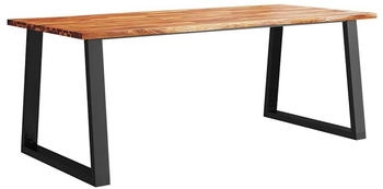 vidaXL Esstisch Baumkante 200x90x75 cm Massivholz Akazie (353292)