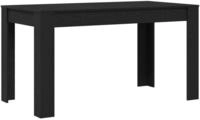 vidaXL Esstisch Schwarze Eiche 140 x 74,5 x 76 cm Holzwerkstoff