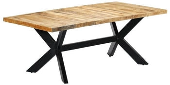 vidaXL Esstisch 200×100×75 cm Massivholz Mango (247427)