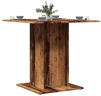 vidaXL Esstisch Altholz-Optik 80x80x75 cm Holzwerkstoff (855810)