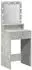 vidaXL Schminktisch mit Regal Betongrau 50 x 41 x 135 cm Holzwerkstoff (865121)