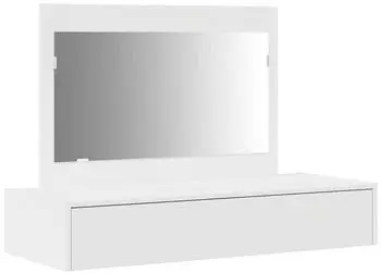 vidaXL Schminktisch mit Schubladen Wei&szlig; 100 x 40 x 70 cm Holzwerkstoff (865208)