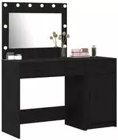 vidaXL Schminktisch 2 stk. Schwarz 40 x 41 x 75 cm Holzwerkstoff