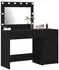 vidaXL Schminktisch 2 pcs Schwarz 40 x 41 x 75 cm Holzwerkstoff (3334228)