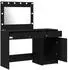 vidaXL Schminktisch 2 pcs Schwarz 40 x 41 x 75 cm Holzwerkstoff (3334228)