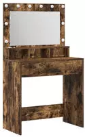 vidaXL Schminktisch Ger&auml;ucherte Eiche 75,5 x 41 x 135 cm Holzwerkstoff