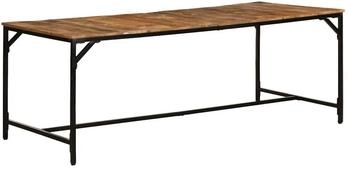 vidaXL Esstisch 200x100x75 cm Raues Massivholz Mango (373607)