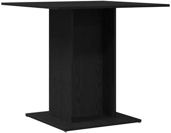 vidaXL Esstisch Schwarz Eichen-Optik 80x80x75 cm Holzwerkstoff (862408)
