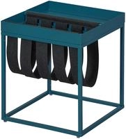 Inter Link Beistelltisch "Club NY, Magazinenst&auml;nder, Metall & Filz, modernes Design,