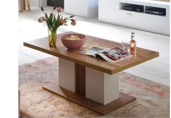 MCA Furniture Couchtisch Cali Weiß / Wotan Eiche (CAZ1ST65)