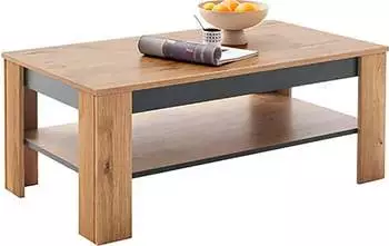 uno Couchtisch Greno Wildeiche/Schwarz mit Ablageboden (GRE14T65)
