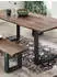 SIT Tops&Tables Esstisch mit Akazie Baumkante nussbaumfarbig (33529759)