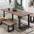 SIT Tops&Tables Esstisch mit Akazie Baumkante nussbaumfarbig (33529759)