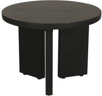 byLIVING Couchtisch "Round" 1 Stk. tlg. aus 2,5cm starkem Massivholz schwarz, einzeln