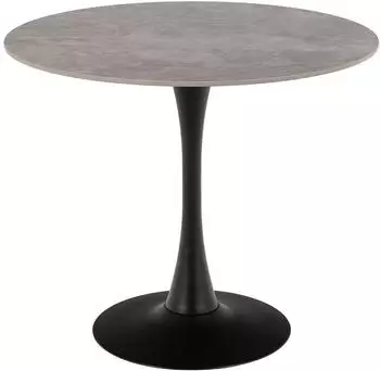 Actona Malta runder Esstisch Keramik Grau/Schwarz &Oslash; 90 cm (H000024290)