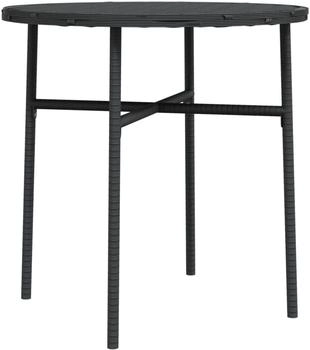 vidaXL Beistelltisch Poly Rattan schwarz 45 cm (317174)