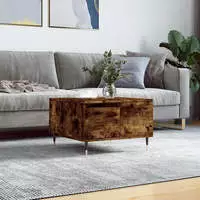 Couchtisch Wei&szlig; 55x55x36,5 Cm Holzwerkstoff Vidaxl