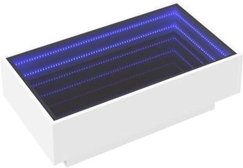 vidaXL LED-Couchtisch Holzwerkstoff wei&szlig; (847518)