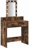 vidaXL Schminktisch Braun 79 x 41 x 140 cm Holzwerkstoff