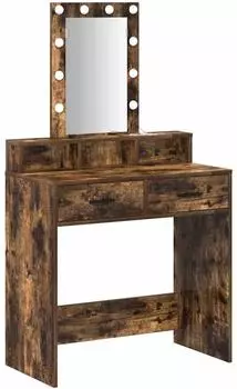 vidaXL Schminktisch mit Speicher Braun 79 x 41 x 140 cm Holzwerkstoff (865167)