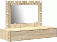 vidaXL Schminktisch mit Speicher Braun 100 x 40 x 70 cm Holzwerkstoff