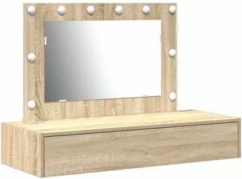 vidaXL Schminktisch mit Speicher Braun 100 x 40 x 70 cm Holzwerkstoff (865237)