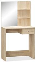 vidaXL Schminktisch Holzwerkstoff 75x40x141 cm Eiche