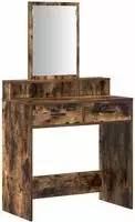 vidaXL Schminktisch Ger&auml;ucherte Eiche 79 x 41 x 140 cm Holzwerkstoff
