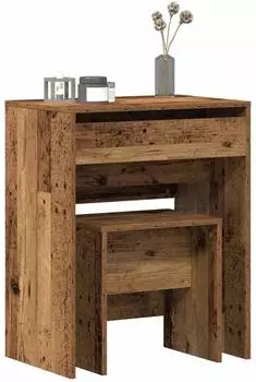 vidaXL Schminktisch mit Speicher Altholz 60 x 40 x 75 cm Holzwerkstoff (868870)