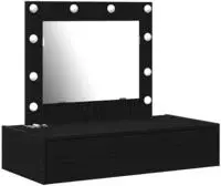 vidaXL Schminktisch Schwarz 83 x 40 x 70 cm Holzwerkstoff