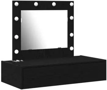 vidaXL Schminktisch mit Speicher Schwarz 83 x 40 x 70 cm Holzwerkstoff (865227)