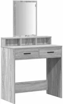 vidaXL Schminktisch Graues Sonoma 79 x 41 x 140 cm Holzwerkstoff (865141)