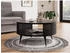 Mirjan24 Roenni Kaffeetisch Modern Design Sofatisch Stilvoll Wohnzimmer Schwarz Black Pietra Grigia 75 cm X 44 cm X 75 cm