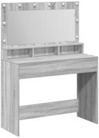 vidaXL Schminktisch Graues Sonoma 100 x 41 x 135 cm Holzwerkstoff