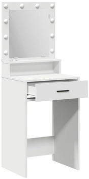 vidaXL Schminktisch mit Schubladen Wei&szlig; 50 x 41 x 135 cm Holzwerkstoff (865091)