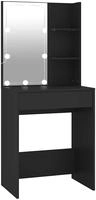 Schminktisch Mit Led Schwarz 60x40x140 Cm - Vidaxl