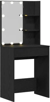 vidaXL Schminktisch Schwarze Eiche 60 x 40 x 140 cm Holzwerkstoff (862780)