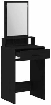 vidaXL Schminktisch Schwarze Eiche 50 x 41 x 140 cm Holzwerkstoff (865128)