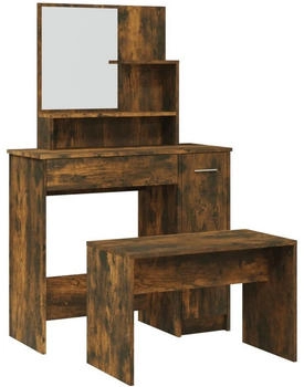vidaXL Schminktisch-Set R&auml;uchereiche 86,5x35x136 cm (3114152)