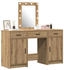 vidaXL Schminktisch mit Tür 3 pcs Braun 50 x 41 x 135 cm Holzwerkstoff (3334262)