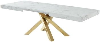 Kauf-Unique Catonav white/gold 160-240 cm x 75 cm x 90 cm