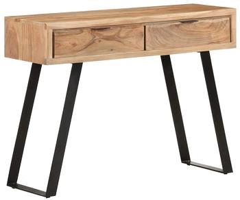 vidaXL Konsolentisch 100x35x76cm Massivholz Akazie mit Naturkanten (323522)