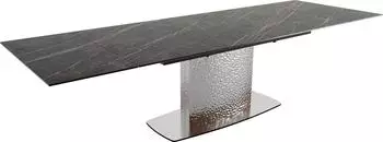 DeLife Esstisch Edge 200-300x100 Keramik Laminam Noir Desir braun (37998)