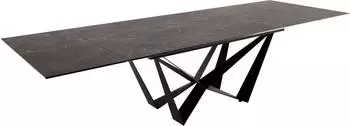 DeLife Esstisch Edge 200-300x100 Keramik Laminam nero greco (38040)