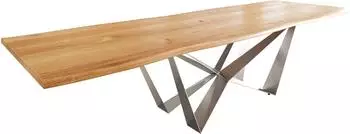 DeLife Esstisch Edge 260x100x2,5-3 Eiche Natur (35434)