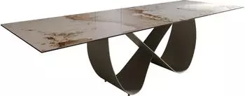 DeLife Esstisch Edge 300x100cm Keramik Minas melange weiß-beige (38115)