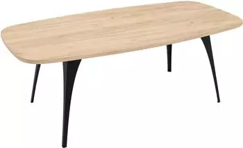 Mirjan24 Fabiola Wohnzimmertisch Sofatisch Modern Kaffeetisch Schwarz Eiche Craft Gold 120 cm X 45 cm X 60 cm