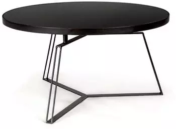 Bizzotto Zaira aus Stahl + Glasplatte, ß 70 cm schwarz